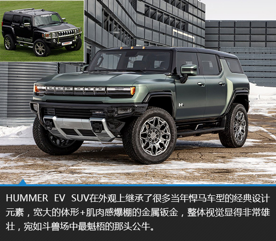 电气化时代的猛兽 hummer ev suv新车图解