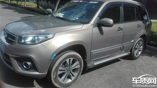 奇瑞瑞虎3底盘排气管中段开焊漏气