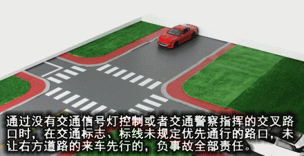 路口没有红绿灯,到底谁让谁?