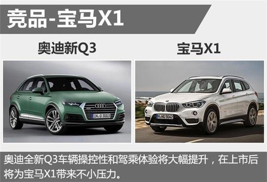 奥迪全新一代q3曝光 尺寸加长/车重降低