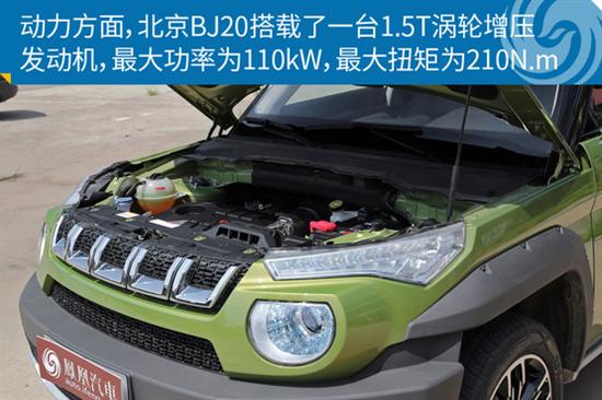 新车图解:北京bj20 个性十足的配置控