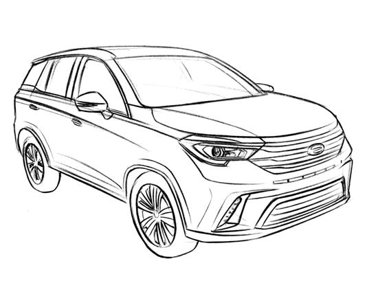 弥补传祺suv的唯一空缺 gs3效果图