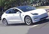 特斯拉Model3白色版諜照曝光 7月上市