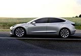 發(fā)布在即 特斯拉Model 3銀色款曝光