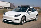 特斯拉Model 3實車曝光 推4種里程車型