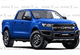 福特Ranger Raptor假想圖曝光 造型依然霸氣