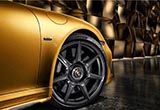保時捷全碳纖維塑料車輪  減重20%