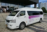 蘇州無人駕駛中巴車上路測試 交警一路跟隨