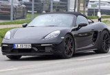 曝保時(shí)捷718 Boxster Spyder路試照