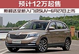 斯柯達(dá)全新入門級SUV-6月27日上市 12萬起售