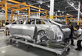 邁向量產(chǎn)化 FF91首臺(tái)白車身下線圖片曝光
