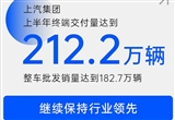 上汽集團(tuán)：大眾/五菱/智己銷量持正增長