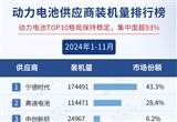 2024年1-11月電氣化供應商裝機量排行榜