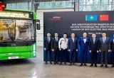 比亚迪电动大巴在哈萨克斯坦成功下线