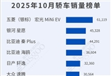 Model Y占據(jù)榜首 10月轎車/SUV車型銷量榜
