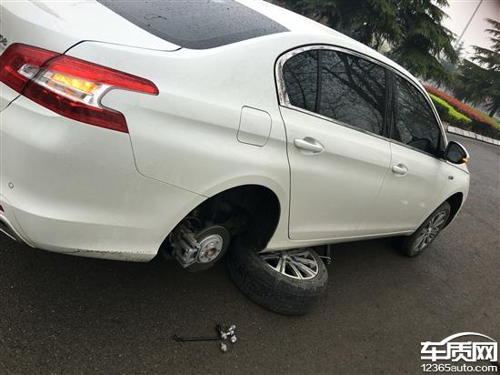 东风标致408轮胎一点气没有胎压监测不报警 - 车质网