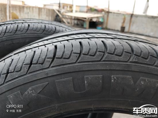 一汽大众速腾锦湖轮胎质量差全部变形