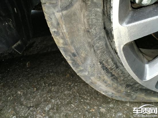 宝骏730马牌轮胎漏气严重存在安全隐患 - 车质网