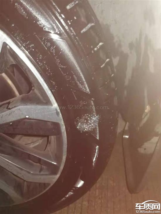 一汽大众探歌邓禄普轮胎漏气前部辅助报警