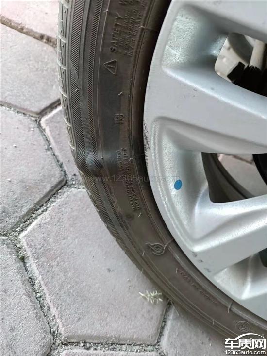 别克英朗玛吉斯轮胎鼓包存在质量问题