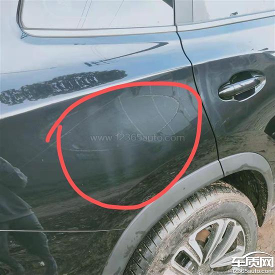 奇瑞瑞虎8漆面掉漆希望厂家处理问题