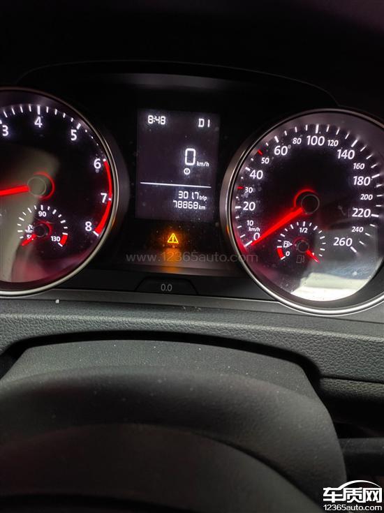 一汽大众高尔夫保养后仪表提示故障灯亮