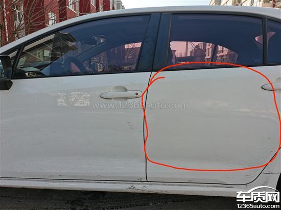一汽丰田卡罗拉事故维修后漆面色差明显