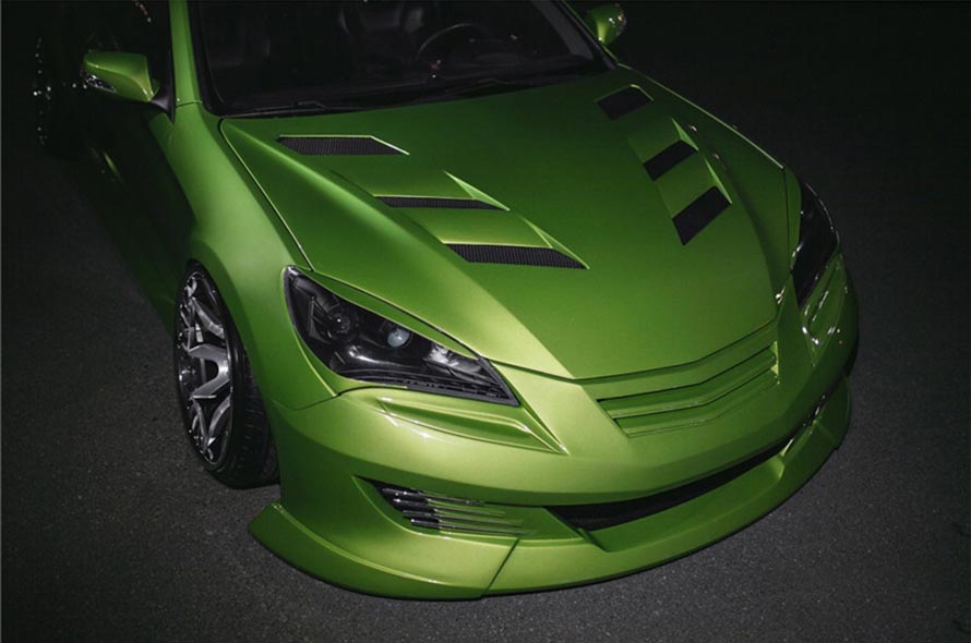 绿豆蝇 现代劳恩斯coupe贴地飞行