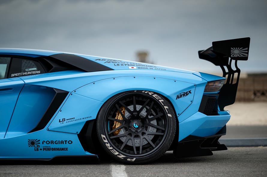 蓝色猎豹兰博基尼lp700改装lb实例