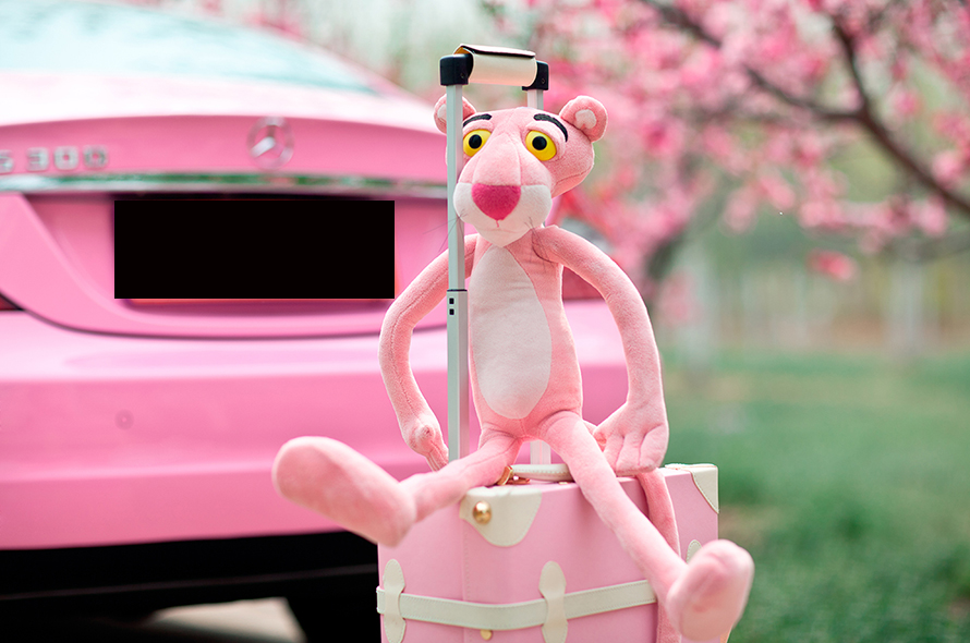 粉色系列之粉红豹去旅行mbenzcls300