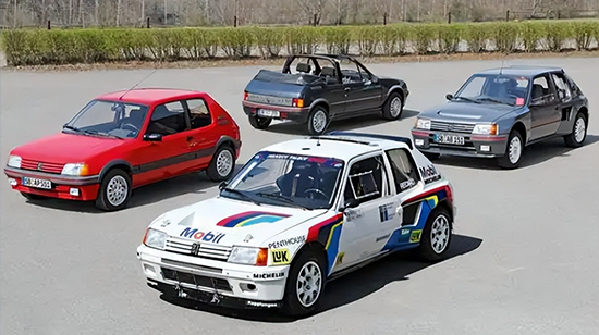 wrc世界里的法系战神标致205turbo16