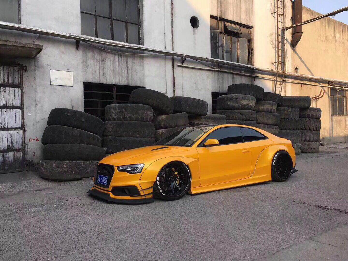 大众点评奥迪a5改装气动避震低姿态