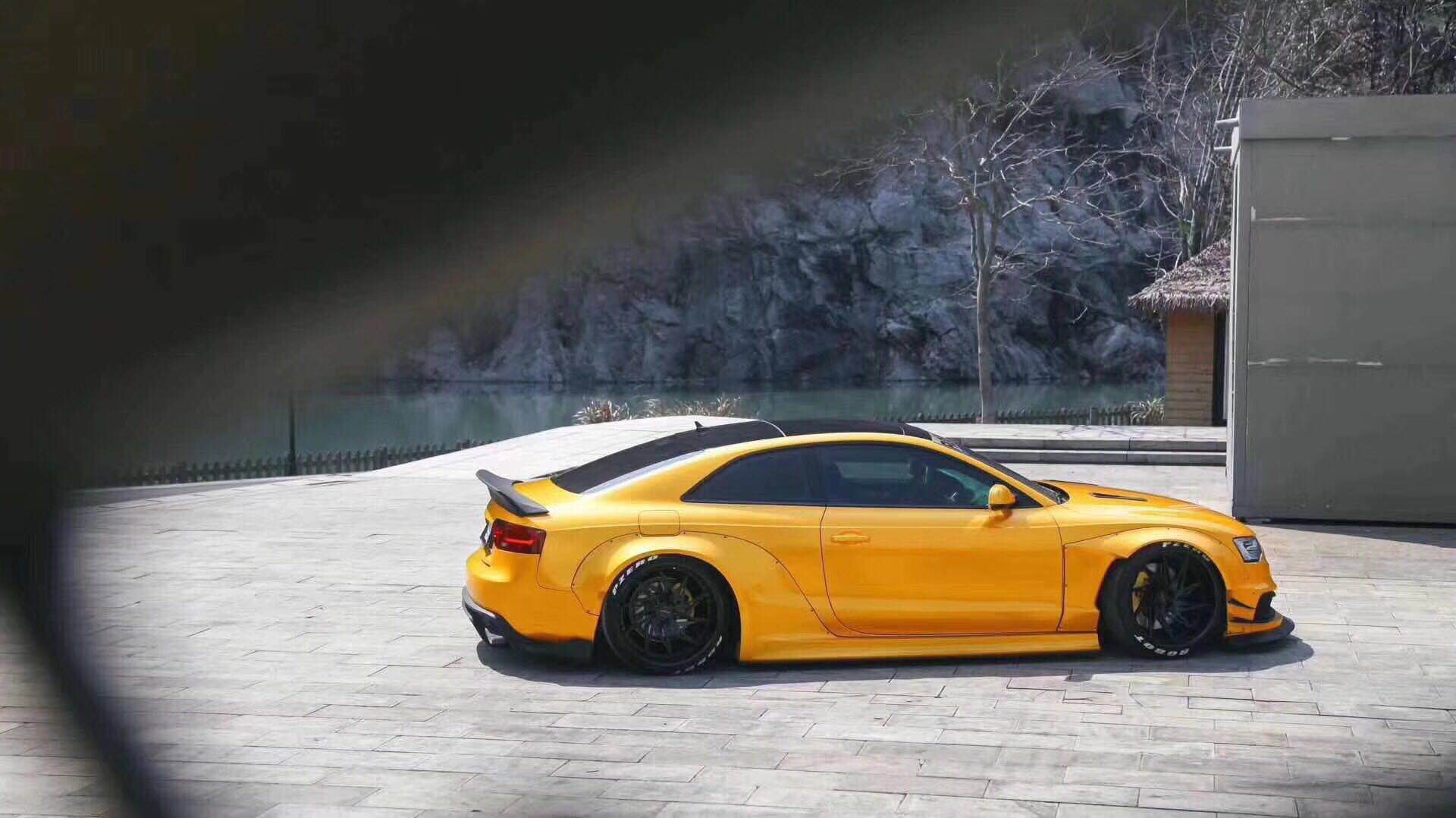 大众点评奥迪a5改装气动避震低姿态