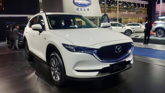 2020款全新马自达cx5实车现身成都车展白色车身非常有质感