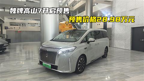 魏牌高山7开启预售 预售价格28.98万元