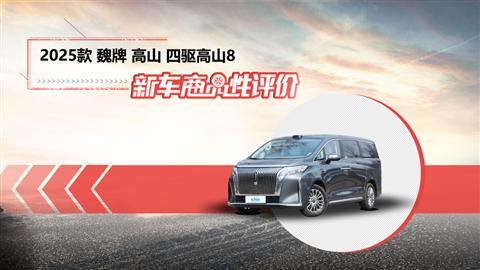 新车商品性评价：2025款魏牌高山8